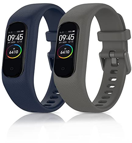 YASPARK Bracelet pour Garmin Vivosmart 5, Bracelet de Remplacement Réglable en Silicone pour Hommes et Femmes Sport Couleur Bracelet pour Vivosmart 5