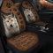 456 Autositzbezüge Vordersitze Grauer Wolf Mit Wolfspfoten Leder Sitzbezug Auto Vordersitze Premium Design Autositzbezüge Für Autos, Suvs, Anhänger, 52X138Cm