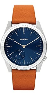 KOMONO Ray Legacy Japanische Analoge Quarzuhr für Herren mit Echtes Lederarmband