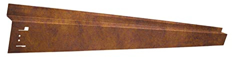 Cortenrasenkante mit Radlauf 120 x 9,5 cm Beeteinfassung Beetumrandung, Farbe :Corten/Rost, Verlegelänge :10er Set 11.40 m