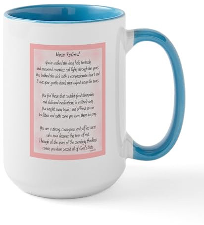 CafePress Nurse Retired Poem Mugs 15 oz (444 ml) Ceramic Coffee Mug