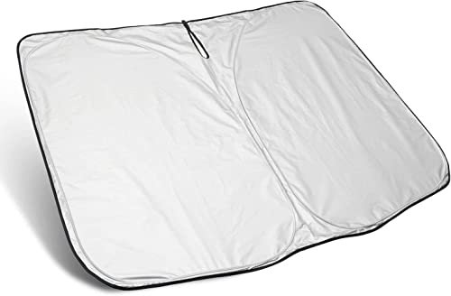 TONTEK Auto-Windschutzscheiben-Sonnenschutz, für Skoda Enyaq iV Karoq Kodiaq, Anti-UV, Frontscheiben-Sonnenschutz, dekoratives Zubehör,Silver