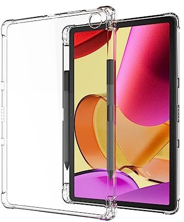 GIOPUEY Funda para Amazon Fire MAX 11, Carcasa Trasera de TPU Suave, Cubierta Delgada, Protección con Airbag, Case Compatible con Amazon Fire MAX 11-3 - Transparente