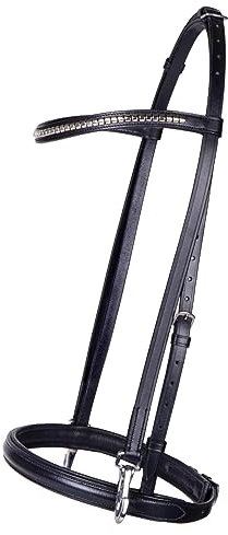 QHP Show Trense Leder Vesta (Warmblut, schwarz)