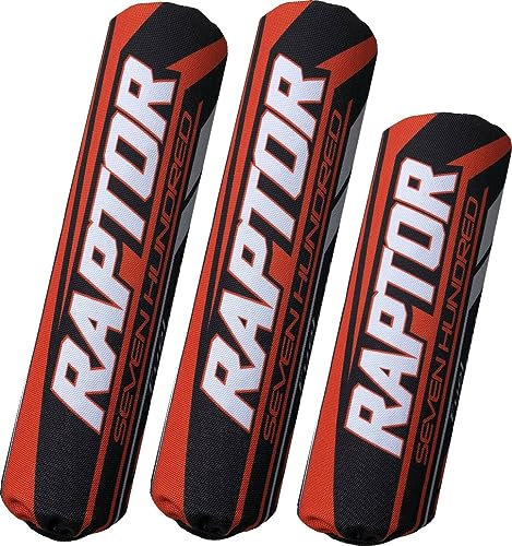 3 Stück Stoßdämpfer Abdeckungen für Yamaha Raptor Banshee 90 400 450 600 700 Orange