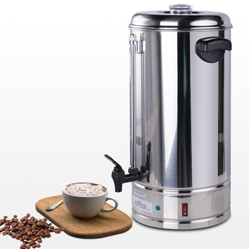 Hakka Commercial Coffee Maker and Hot Water Dispenser - Premium Coffee Urn for Large Events, 100 Cup