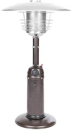 Chauffage de terrasse portable, chauffage de table au propane, table d'extérieur légère au propane 11 000 BTU, chauffage d'extérieur au propane avec roues, pour usage commercial et domestique