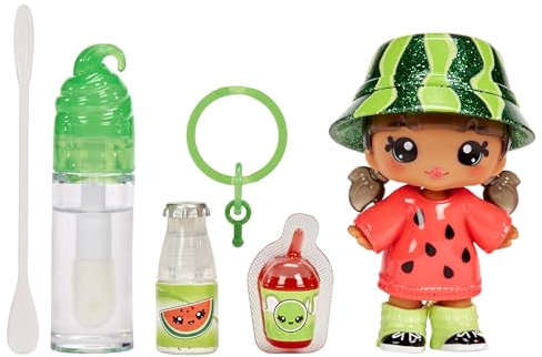 YUMMILAND Lipgloss Puppe - Maya Watermelon - Duftende Puppe mit DIY Lipgloss-Set - Geeignet für Kinder ab 4 Jahren