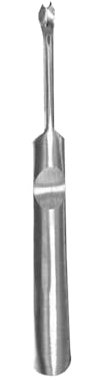 FRCOLOR Forchetta in acciaio inossidabile a forma di V per pelli morte, Spingi cuticole professionale, Strumento per manicure