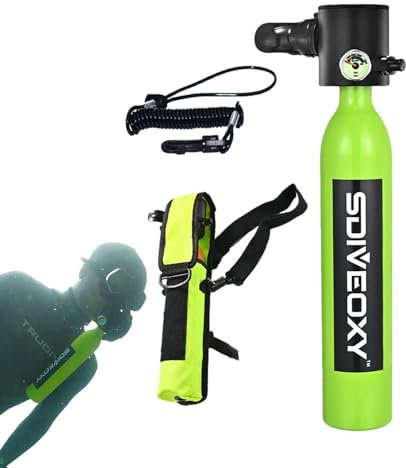 Botella de Buceo para Buceo Deportivo, Tanque de Buceo, Tanque de Buceo, Botella de oxígeno, con Bolsa de Almacenamiento, 0,5 L, 3000 PSI