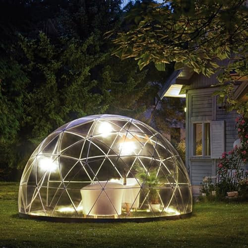 WDDEYYDS 3,6 m/12 ft Blase Zelt Transparent Pop-up-Zelt Camping Baldachin Shelter Dome Gewächshaus Für Strand Party im Freien