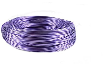 Aluminiumdraht Ø 2mm - 60m Ring in verschienden Farben. (Lavendel)