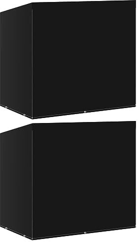 Hollywoodschaukel-Abdeckungen 2 Stk. 6 Ösen 185x117x170 cm, CIADAZ Hollywoodschaukel Abdeckung, Abdeckung Gartenmöbel, Hollywoodschaukel Schutzhülle, Schwingliege Abdeckung