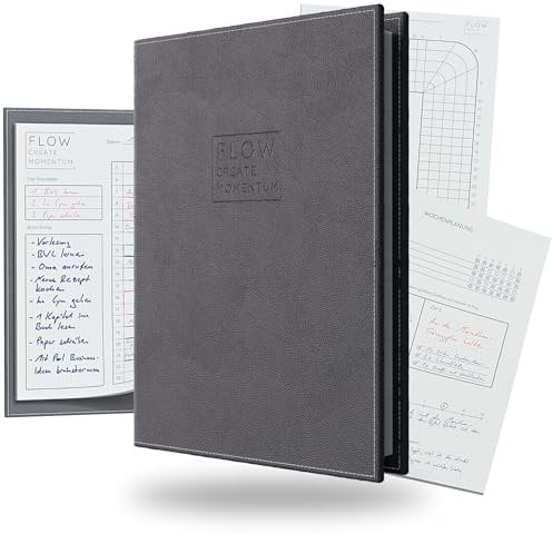 FLOW-Journal Pro: Das Ultimative ALL-IN-ONE Erfolgsjournal für Fokus, Struktur & Motivation | Planer | Nachfüllbar für Lebenslange Nutzung | Fokussierter & Gelassener Ziele erreichen | A5