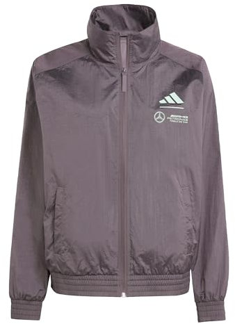 Adidas Damen Mercedes - AMG Petronas Formula ONE Team Premium Woven Track TOP Women, Grey strata/Frozen Green, S