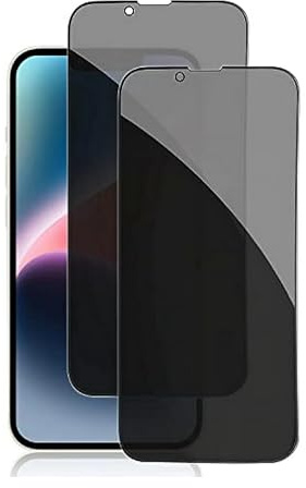 Konduwana [2 Pack] iPhone 14 Plus Privacy Screen Protector Full Coverage Anti-Spy Tempered Glass Film 9H Hardness Upgrade Edge Protection Easy Installation [6.7 inch]