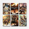 CDOKTPHJ Poster Attack On Titan, klassisches Anime-Poster, Leinwandposter für Schlafzimmer, Wandkunst, Dekor-Poster und Drucke, 20 x 30 cm, Stil 4, 6 Stück