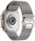 Fullife Ersatzarmband Kompatibel mit Apple Watch Milanese Armband 49mm 46mm 45mm 44mm 42mm(Serie 3 2 1),Metall Edelstahl Armbänder für iWatch Ultra 2/Ultra,Series 10 9 8 7 6 SE 5 4 3 2 1,Titanium