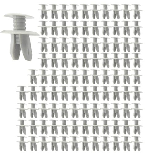 VZU 701867299 100 remaches de expansión para coche, compatibles con VW T4 T5, clips de fijación, clips de plástico para panel de puerta, grapas de revestimiento de puerta, color gris