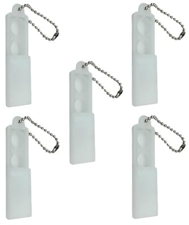 Hearing Aid Pouch, Hearing Aid Battery Case, 5pcs Plastic Hearing Aid Battery Storage Boxes with Keychain, Pocket Size Battery Holder for Hearing Aid Battery, Hearing Aid Case