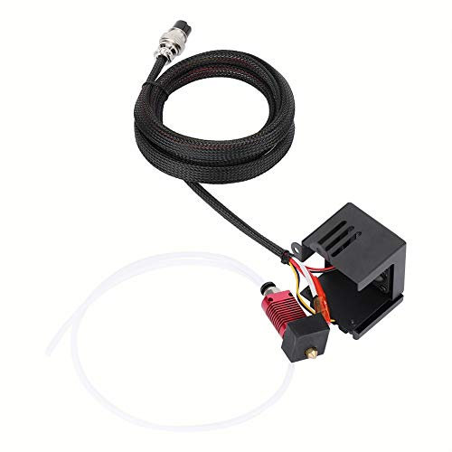Qukaim Drucker Extruder Teile 3D Drucker Edelstahl J Kopf Hotend Extruder Sprühdüse Kit Ersatzteile für Creality CR-10/10S S4, Präzisionsgefertigt, Komplettset