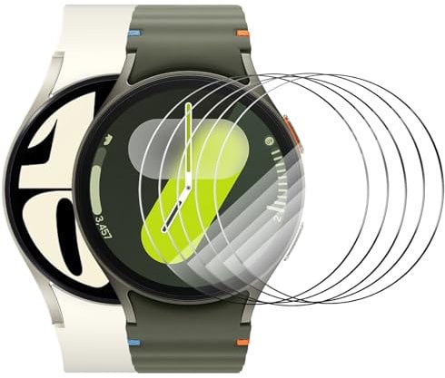 WOOZ [4-Pack] Screen Protector for Samsung Galaxy Watch 7/6/5/4/FE 40mm, Tempered Glass HD 9H Hardness Scratch Resistant