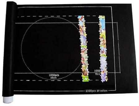 Puzzelmatte, Puzzlematte 1500 Teile, Puzzlerolle, Puzzleteppich, Puzzle-Matte, Die Aufgerollt Werden Kann, Puzzle Mat Roll Aufbewahrung Mit
