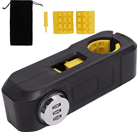 Zoeyilan Fahrradsicherheit Vorhängeschloss Universal Electric Bike Grip Lock für verstärkte Sicherheit und Haltbarkeit schwarz