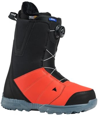 Burton Boa Snowboardstiefel Moto Boa Regular Schwarz/Fiesta Red Herren – Größe 45 – Schwarz