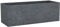 Scheurich C-Cube Long, Pflanzgefäß aus Kunststoff, Stony Black, 80 cm lang, 29 cm breit, 27 cm hoch, 38 l Vol.