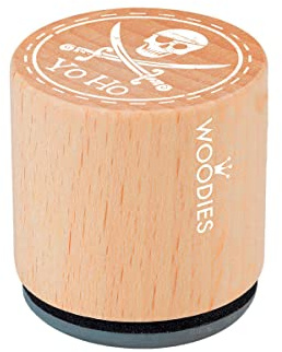 Woodies COLOP Holz-Stempel - Yo Ho - Abdruckgröße 30 mm