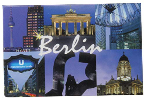 Kühlschrank-Magnet Berlin | Französische Strasse | Starker Halt | Foto-Magnet 8 x 5,5 cm | typisches Souvenir