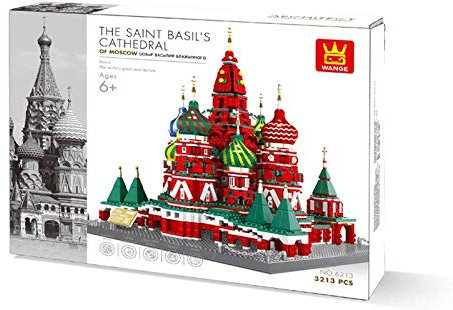 WANGE BlueBrixx 6213 – Basilius-Kathedrale aus Klemmbausteinen mit 3213 Bauelementen. Kompatibel mit Lego. Lieferung in Originalverpackung.