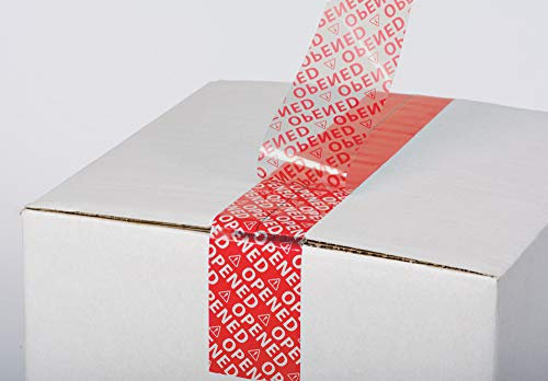 HPC Sekure Sicherheitssiegelband 50mm breit 50m Rolle nicht manipulierbares Klebeband (rot)