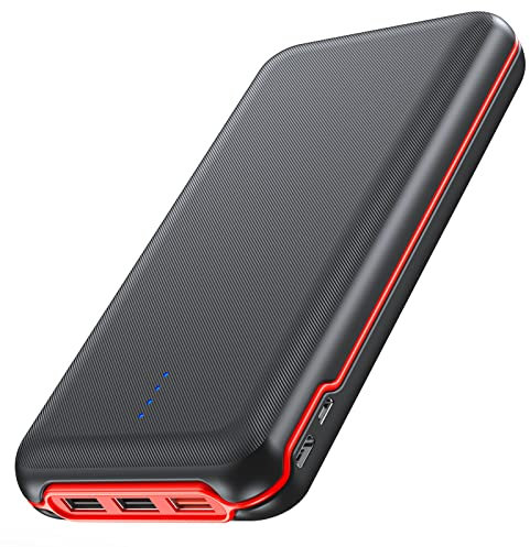 Elzle Power Bank 26800mAh, 22.5W QC3.0 20W USB C Schnelles Aufladen, Externes Ladegerät mit 4 Ausgang 2 Eingang Led Lampe, Tragbares Ladegerät für iPhone 12 11 XS Samsung Huawei Tablet
