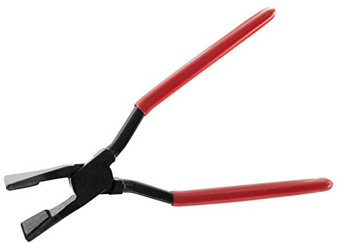 STUBAI FALZZANGE GERADE 60 mm | mit vulkanisierten Backen für rutschfestes Arbeiten | eingelegt, C45-Carbonstahl, ergonomische Schenkel, Profiqualität