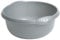 32cm Round Kitchen Washing Up Bowl Basin Mixing | Plastic Bowl (Silver)