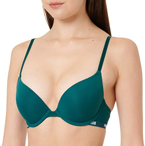 PUMA Damen Puma Women's Push-up 1 Pack Bra, Varsity Green, 85A EU