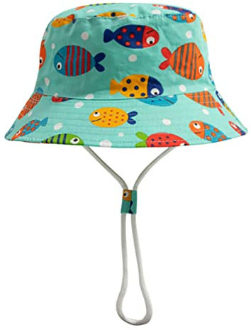 Hifot Baby Sonnenhut Dinosaurier Kinder Sonnenhut Baby UV Schutz 50 Sonnenhut Junge Sommermütze Strand Atmungsaktiver Sommermütze Kids Babymütze