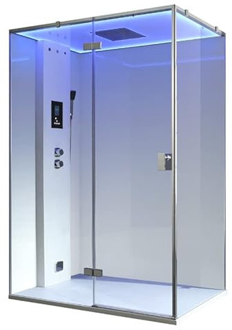 AWT AQART WATER TECHNOLOGY Dampfdusche LD211F15 weiß/150x90/links