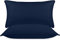 Utopia Bedding KopfKissen (2er Set), 40 x 80 cm Schlafkissen, Atmungsaktiv et Weich Kissen (Marineblau)