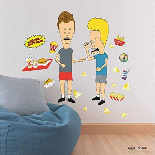 RoomMates RMK5267GM Wandaufkleber, Motiv: Beavis and Butt-Head, zum Abziehen und Aufkleben