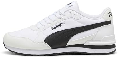 PUMA Unisex Adults ST Runner V4 NL Sneaker, PUMA White-PUMA Black-Cast Iron, 45 EU
