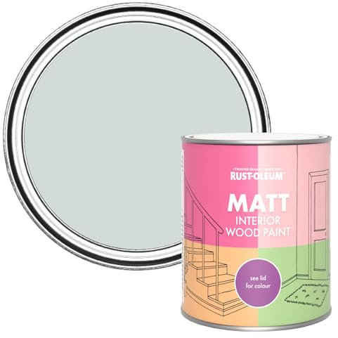 Rust-Oleum Grey Interior Wood Paint in Matt Finish - Dove 750ml