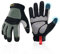 KAYGO Mechanische Arbeitshandschuhe für Herren, Abriebfeste Robuste Mechanikerhandschuhe mit Touchscreen Kunstleder Handflächenschutz, für DIY Baustelle Gartenarbeit (Schwarz, L, Gr 9)