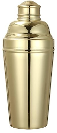 Grand shaker à cocktail en acier inoxydable, 1,7 l (plaqué or)