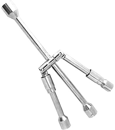 BESTonZON Schraubenschlüssel maulschlüssel Radmutternschlüssel Mutternschlüssel für LKW 4-Wege-Kreuzschlüssel Ringschlüssel 4 Wege Autoschlüssel Wagen das Bügeleisen Stahl