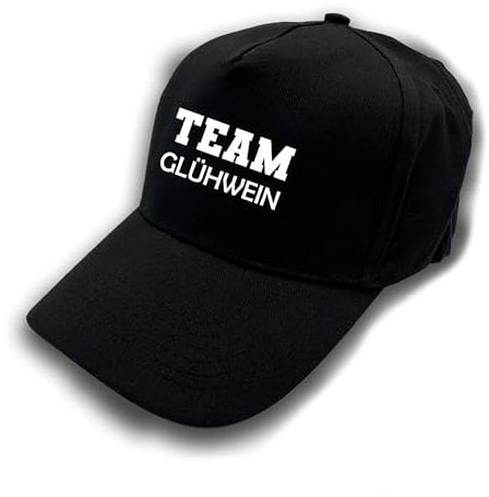 Herzbotschaft Baseball Cap | Schirmmütze | Team Glühwein | Farbwahl | Unisex Baseball Mütze | hochwertiger Druck | OneSize durch verstellbaren Klettverschluss