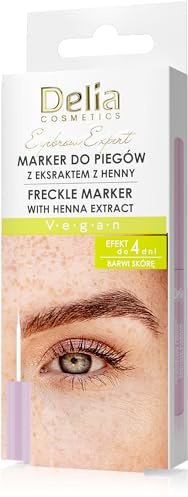 Delia Cosmetics – Freckle Marker – Einfach zu verwenden – Präzise – Vegane Formel – Natürlicher Look – Make-up-Trends – Hält bis zu 4 Tage – 4ml