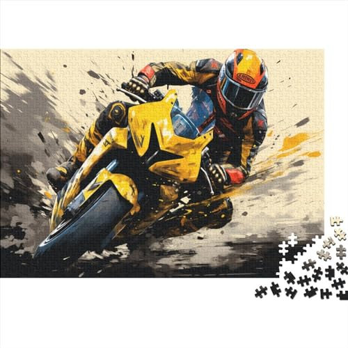 Motorrad 1000 Teile Puzzle Nachhaltiges Puzzle Für Erwachsene | Hochwertige Umweltfreundliche Materialien |Geschenk Für Erwachsene|Dirtbikes Motocross 1000pcs (75x50cm)